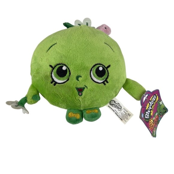 Shopkins Apple Blossom Worm Green 8in Plush Stuffed Animal - Picture 1 of 6